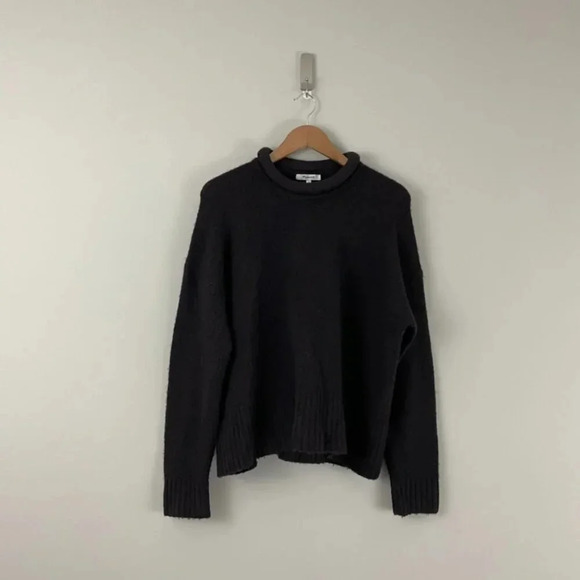 Madewell Fulton Pullover Sweater in Heather Raisin Size Large - Picture 1 of 5